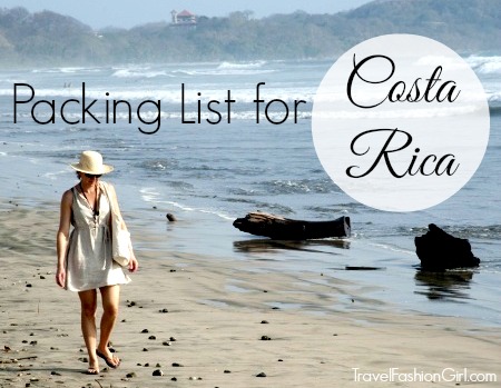 packing list for costa rica travel fashion girl