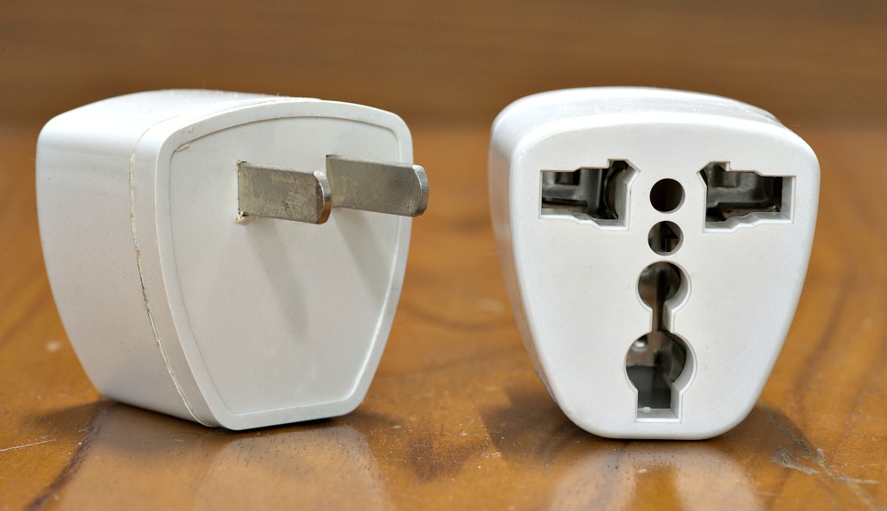 b and m travel adapter