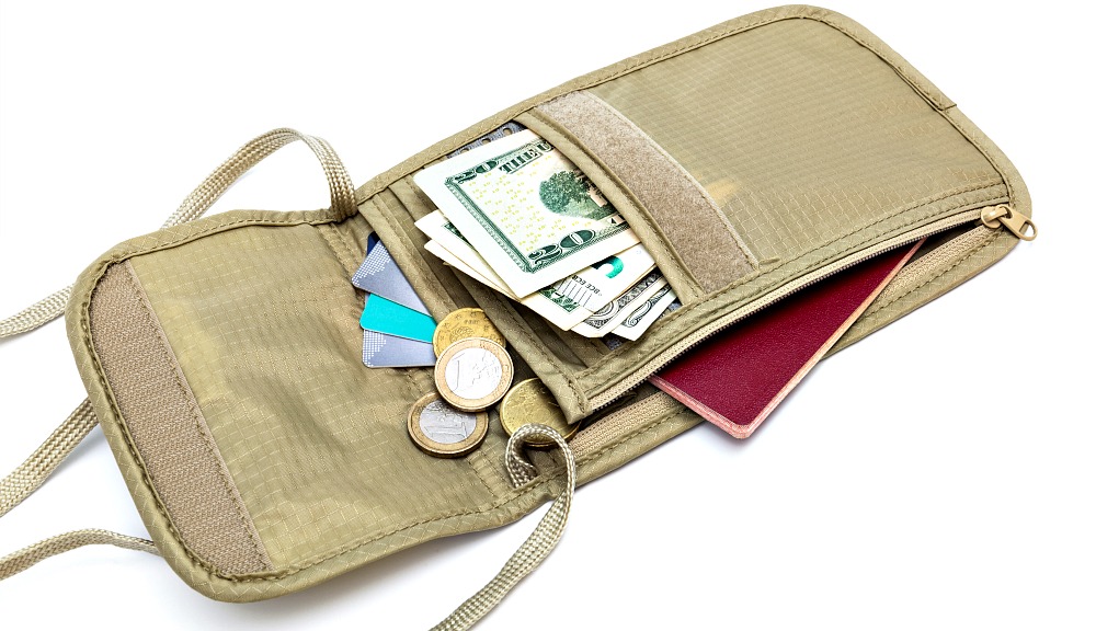 Zero Grid Hidden Bra Wallet - Travel Pouch & Secret Pocket for