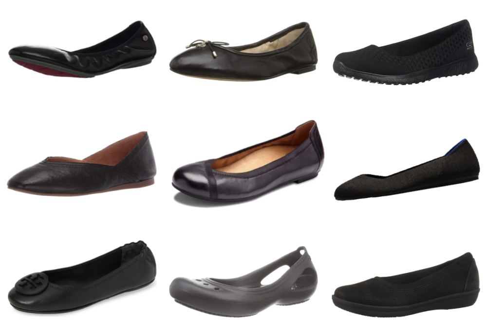 black-ballet-flats-womens