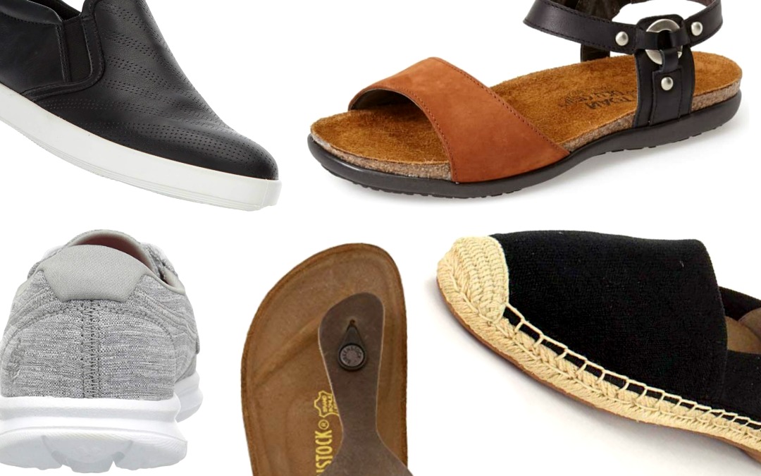 open toe shoes with arch support