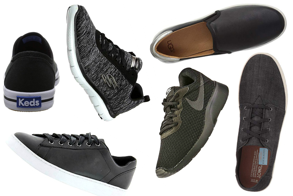 best all black sneakers womens
