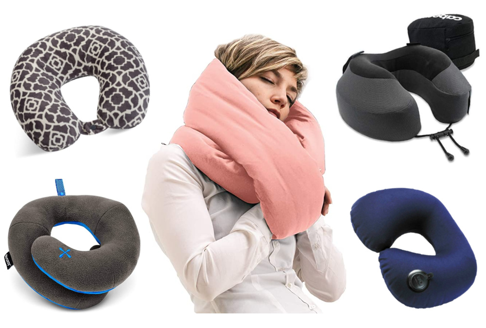  Huzi Infinity Pillow - Home Travel Soft Neck Scarf