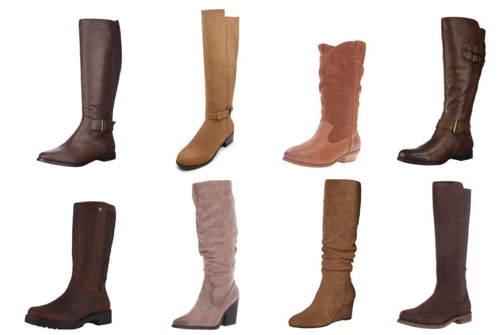 Womens Flat Low Heel Stretch Knee High Boots Ladies Grip Sole Winter Shoes Size 