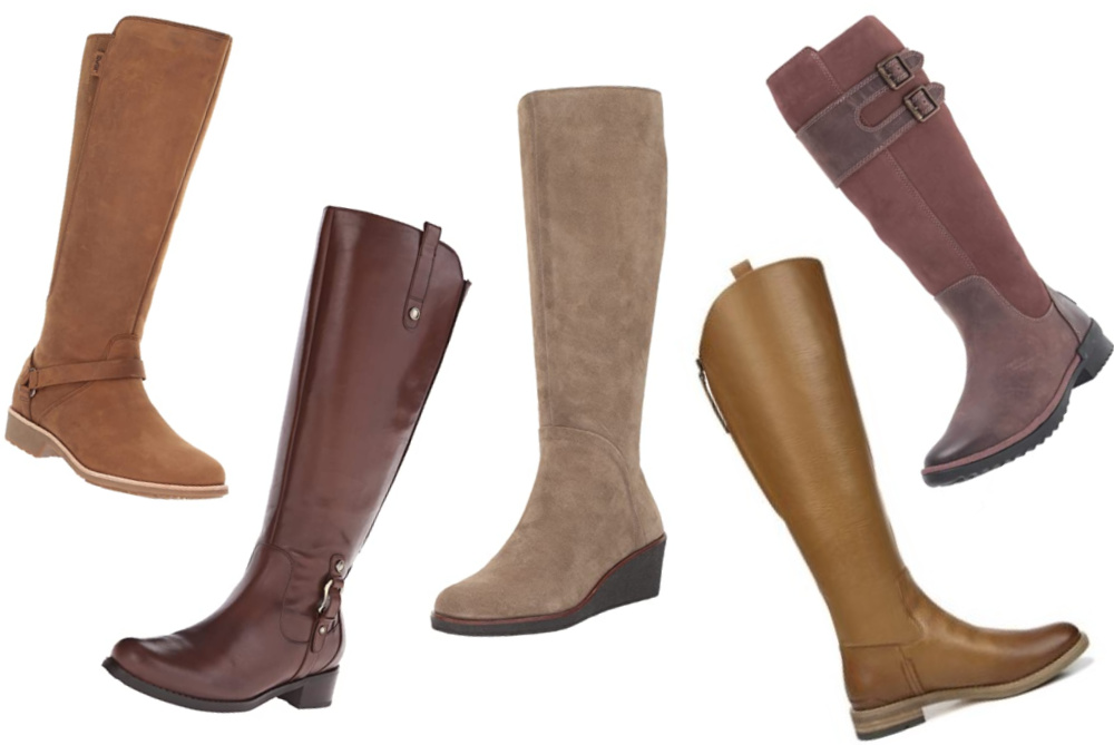 brown knee boots