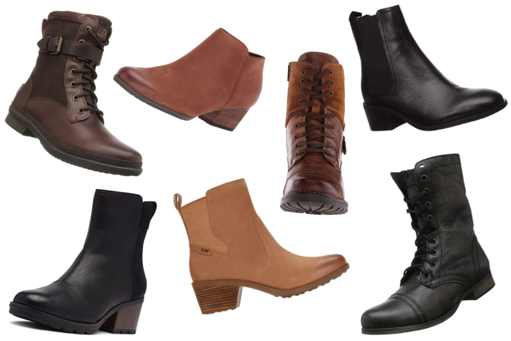 cheap leather boots womens