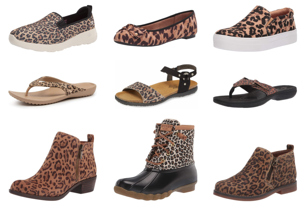 Animal Mix Print Leopard Woman Walking Shoes Classic shoefor Womens