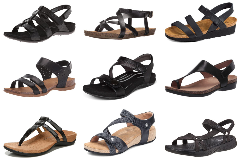 womens-best-black-sandals-for-travel